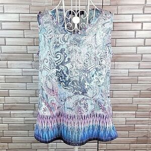 Gloria Vanderbilt arti sleeveless top Size S